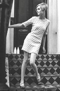 Twiggy in MQ dress