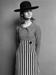 Jean Shrimpton in MQ dress