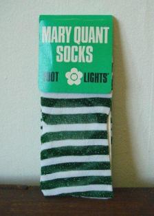 vintage_mary_quant_green_stripe_socks_