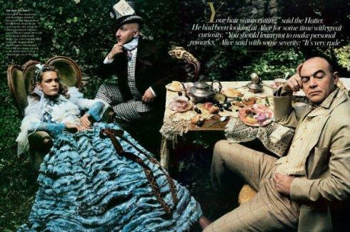 alice in wonderland with Stephen Jones and Christian Lacroix