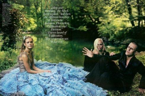 alice in wonderland with Donatella Versace