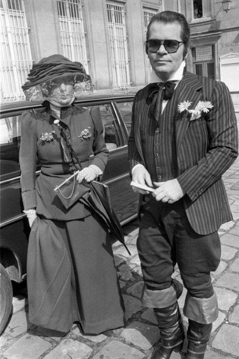 Anna Piaggi & Karl Lagerfeld 4