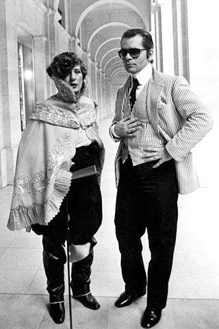 Anna Piaggi & Karl Lagerfeld