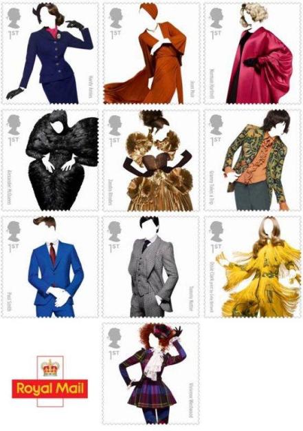 2012 Royal Mail Fashion stamps