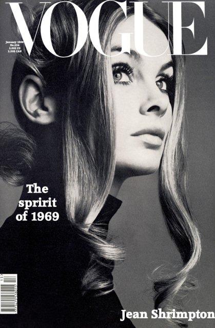 Jean Shrimpton on Vogue Cover