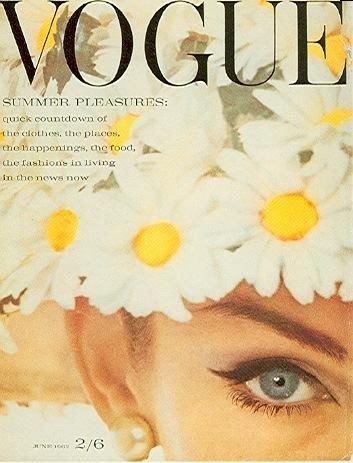 Jean Shrimpton on the cover of Vogue