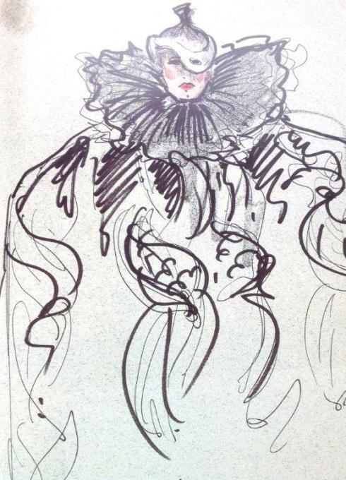 Karl Lagerfeld sketch 6