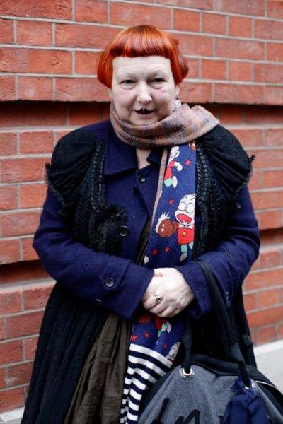 Lynn Yeager wearing Comme Des Garçons