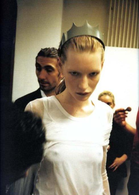 Helmut Lang backstage by Juergen Teller