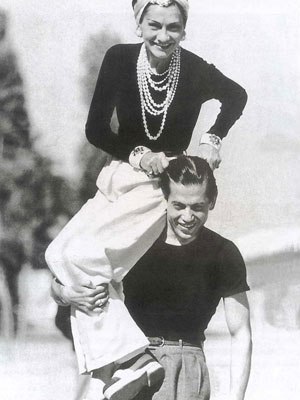 Gabrielle 'Coco' Chanel and Serge Lifar (The principal dancer of Diaghilev’s Ballets Russes during its final years in the late 1920's) -