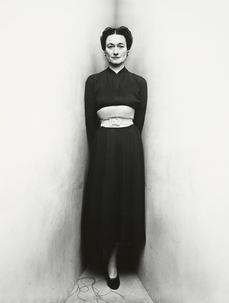 Duchess of Windsor, by Irving Penn; this corner was a Penn trademark.