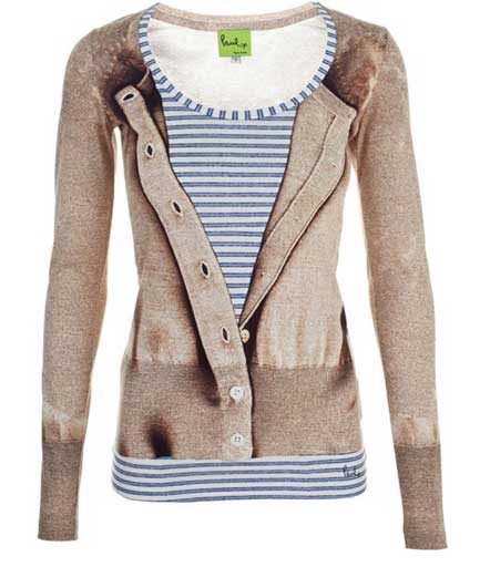 cardigan-print-t-shirt