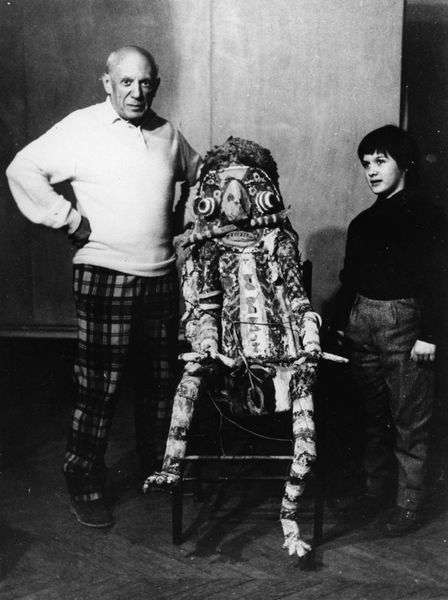 Pablo Picasso with his daughter Paloma, 1960s