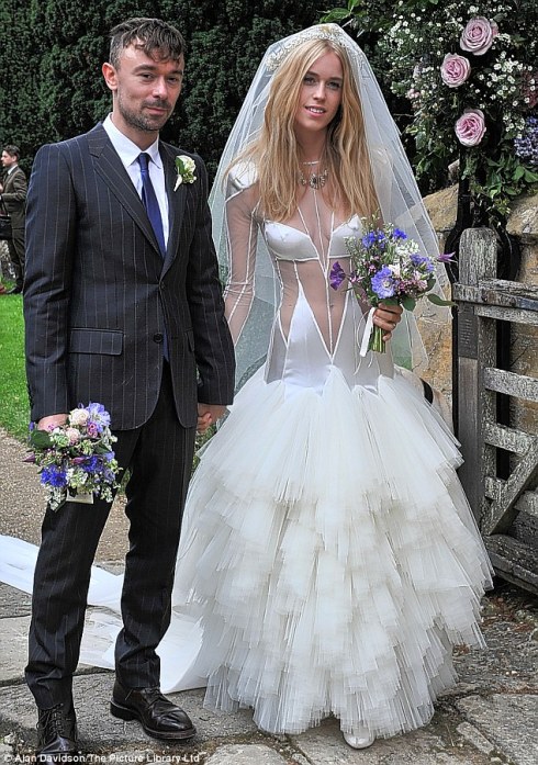 Lady Mary wore a Pam Hogg design when she married her boyfriend Robbie Furze earlier this month