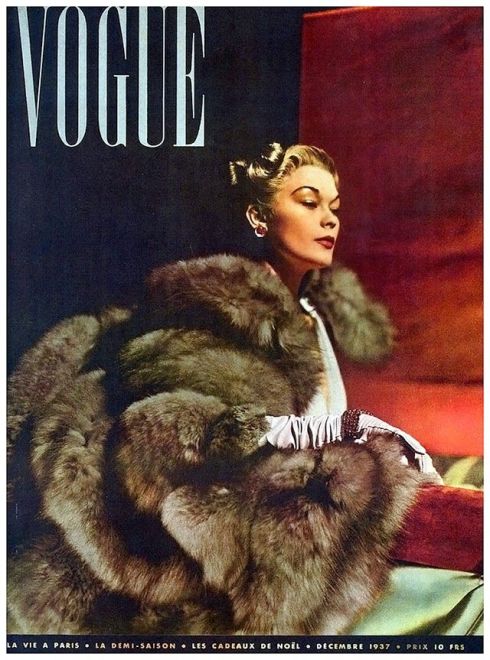 1937 Paris Vogue cover. Lud by Horst P. Horst