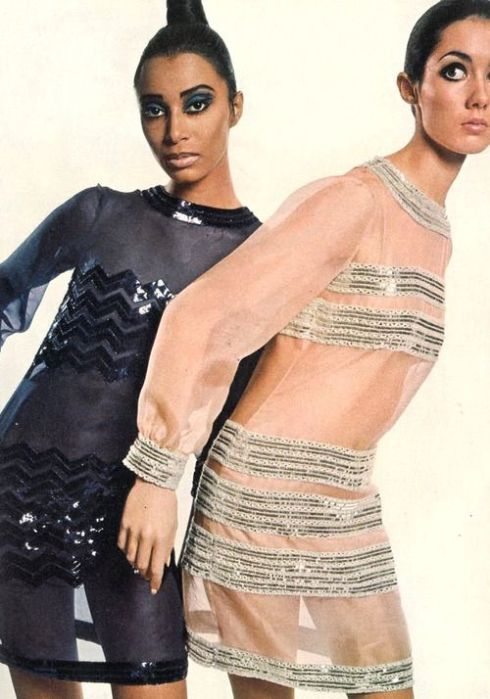 Donyale Luna and Moyra Swann by David Bailey, 1966.