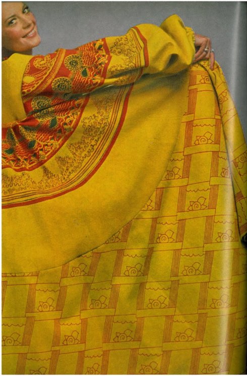 Natalie Wood by Penati in Zandra Rhodes Vogue 1970