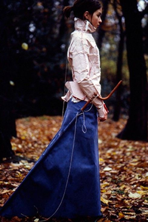 juli 93 Hussein Chalayan's graduate collection The Tangent Flows