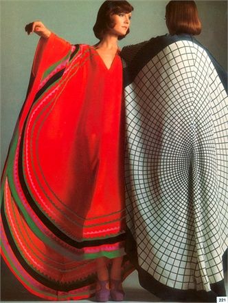 Vogue 1970s ethnic caftan dresses.