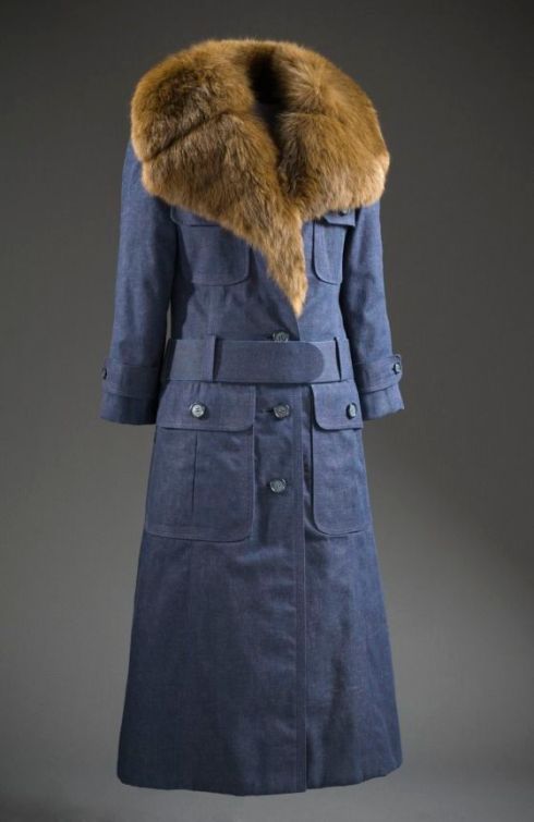 James Galanos, 1970, American, denim and sable fur