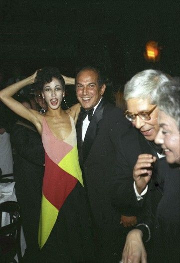 Pat Cleveland and Oscar de la Renta at